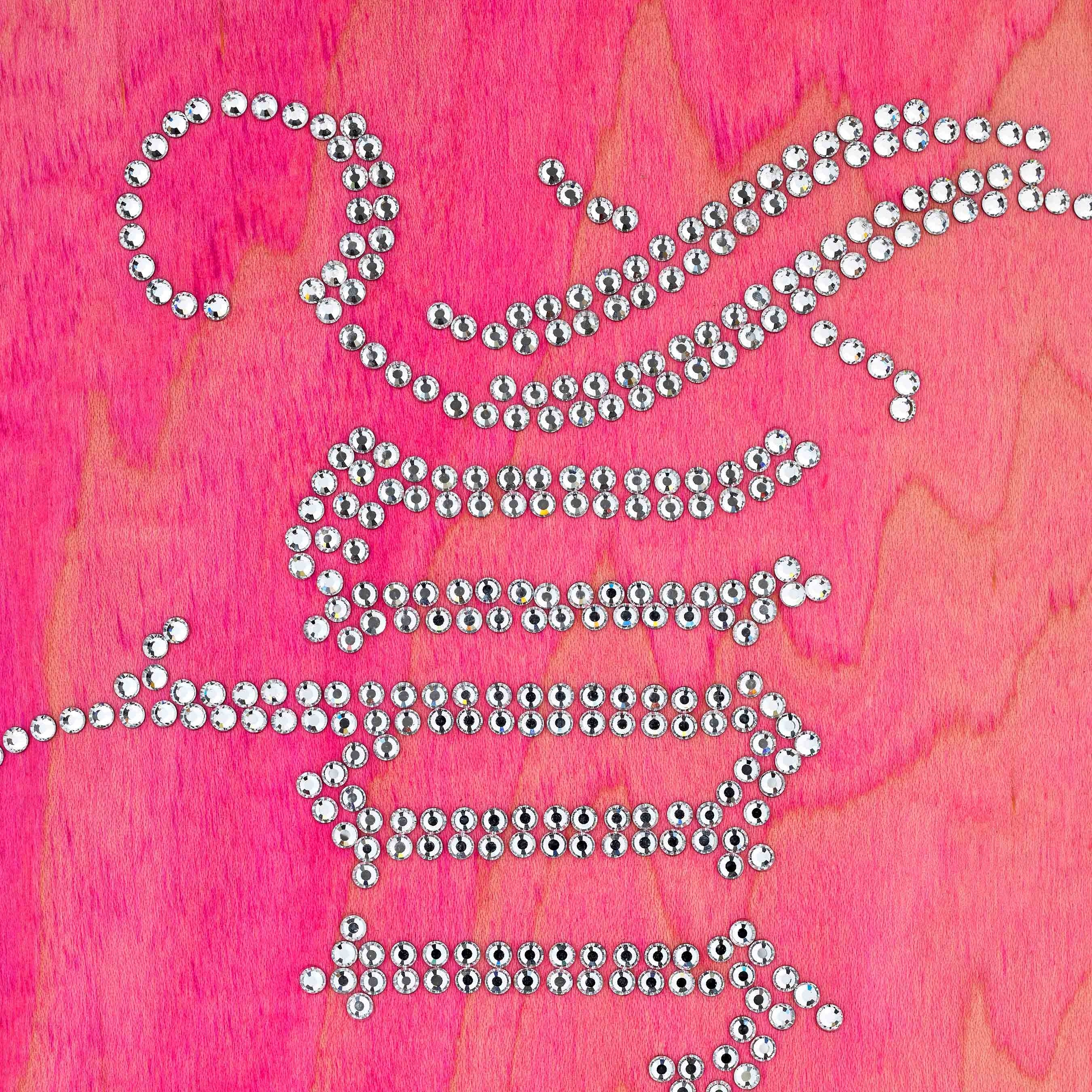 Rhinestone Skateboard view 3